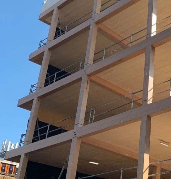 The all-timber Black & White Building!